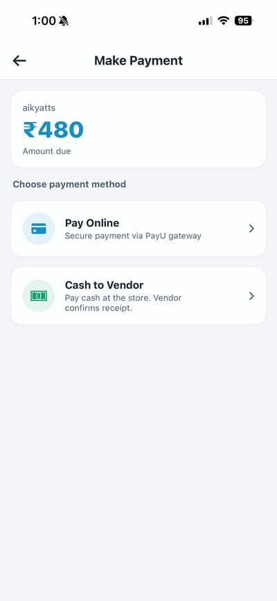Make payment